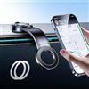 Generic Supporto magnetico per telefono da auto, braccio pieghevole in alluminio, supporto per cruscotto, compatibile con la maggior parte dei veicoli, pieghevole, con base girevole, compatibile con tutti i