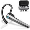 Atheewon Auricolare Bluetooth, 120 Ore Conversazione Auricolari Bluetooth 5.3, Cuffie Wireless con Microfono Antirumore, Cuffie Bluetooth Singolo con Gancio Girevole per Guida/Lavoro/Business