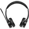 TELLUR Voice PRO Cuffie Bluetooth Professionale per Call Center, Conferenze Online, 2 Microfoni con Cancellazione del Rumore di Fondo, Autonomia 24h, USB C Port, Nero
