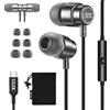 UliX RIDER Cuffie USB C, Garanzia 5 Anni, Auricolari USB C In-Ear per iPhone 16 15 Pro Max Plus iPad, Cuffie Type C con Microfono per Samsung Galaxy S24 S23 Ultra S22 S21 FE S20 Z Flip 3 4 A53 A54