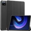 Kepuch Custer Cover per Xiaomi Pad 6/Pad 6 PRO,PU-Pelle Case Custodia per Xiaomi Pad 6/Pad 6 PRO - Nero