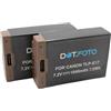 Dot.Foto 2 x Dot.Foto LP-E17 Premium 7.2v / 1040mAh Batteria USB-C Ricaricabile per Canon EOS 77D, 200D, 200D Mark II, 250D, 750D, 760D, 800D, 850D / EOS RP, R50, R100