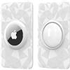 HAUXGOGO Custodia per AirTag - Custodia Protettiva Ultrasottile e Rigido | Compatibile con gli accessori AirTag, Adatto per Portafogli, Borse, Zaini, Bagagli (2 pezzi) - Bianco
