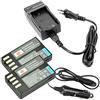 DSTE 2pcs D-LI109 Batteria + Caricabatteria Compatibile per Pentax K-R K-30 K-50 K-500 K-2 K-S2 K-S1