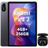 XIAOMI Redmi Pad 2,Tablet 4 GB + 256 GB WiFi,display da 11 pollici 2.5K nitidissimo,processore avanzato Helio G100-Ultra,batteria capiente da 9000 mAh,versione WiFi,Grigio,incluso cuffie smart nero