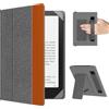 MoKo Custodia per 6,8,7 Kindle Paperwhite eReader Tablets,Plata Brillante | Accessori eReader per 6,8, 7 Pouces Kindle Paperwhite/Colorsoft/Kobo/Ocean, Custodia Leggera Folio ,Cinghia da Mano, Support