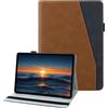 laddutoi Cover per Samsung Galaxy Tab S5e 10.5 2019 SM-T720, Arancia | Custodia per SM-T725 in PU Pelle, Supporto Stand, Slot per Schede, Protettiva Flip Folio Tablet Cover Case