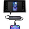OTTOCAST Mirror Touch Adattatore CarPlay Wireless, 3-in-1 Mirroring Telefono con Controllo Touchscreen, Guarda Netflix YouTube in Auto, per iPhone 15+ & Android DP, per Auto con CarPlay Cablato