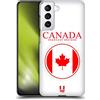 Head Case Designs Canada Canadian Maple Leaf Flag Bandiere E Toppe Custodia Cover Dura per Parte Posteriore Compatibile con Samsung Galaxy S21 5G