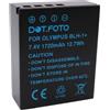 Dot.Foto BLH-1 Premium 7.4v / 1720mAh Fully Decoded Batteria Ricaricabile per Olympus OM-D E-M1 Mark II, E-M1 Mark III, E-M1X