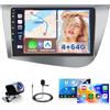 Hikity Autoradio Android 15 9 per Seat Leon MK2 2005-2012 CarPlay | 4G+64G. Wireless CarPlay, Android Auto, GPS, WiFi, FM/RDS, 32EQ, BT, Camera, MIC