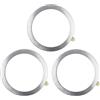 Generic 3 anelli adesivi universali in metallo per caricabatterie magnetico compatibile con iPhone/Samsung/Android tutti i cellulari, supporto magnetico/accessori di conversione, argento