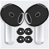 Generic 2 paia di gommini antiscivolo ultra sottili per AirPods 4, tappi di ricambio in morbido silicone per auricolari AirPod4, colore nero
