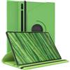 EAZY CASE - Custodia per Samsung Galaxy Tab S8 Ultra tablet Cover protettiva Smart Cover Supporto rotante Astuccio pieghevole 360° girevole con funzione stand Similpelle Verde