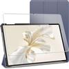 ebestStar - Cover per Honor Pad 9, Custodia Protezione Flip Magnetica, Slim Case Sottile Pelle PU, Blu scuro + Vetro Temperato