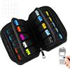 Generic Custodia portatile USB Flash Drive, 20 slot morbido organizer per accessori elettronici per Thumb Drive, Jump Drive, schede SD, memory stick, custodia protettiva per ufficio, viaggi e casa