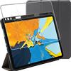 ebestStar - Cover per iPad Pro 11 (2022, 2021, 2020, 2018) Apple, Custodia Protezione Flip Magnetica Porta Penna, Slim Case Sottile Pelle PU, Grigio + Vetro Temperato