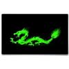 Silent Monsters Tappetino Mouse 24 x 20 cm piccolo, Dragone verde, con Bordo Cucito, Durevoli, antiscivolo e silenzioso, gioco, ufficio, casa, lavabile, arrotolabile, Tappetini per il Gaming Mousepad