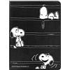 LA CASA DE LAS CARCASAS Custodia per tablet iPad Pro 11, ufficiale Snoopy, motivo a righe, protezione contro le cadute, girevole a 360 gradi, funzione supporto