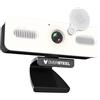 Oversteel - Bulat Webcam 1080p Full HD con microfono e anello Luminoso, 60fps, USB 2.0, Videochiamata, Registrazione, Conferenza, PC/Mac/Laptop/Tablet/Chromebook
