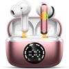 Nerunsa Cuffie Bluetooth, cuffie senza fili, Bluetooth, auricolari con indicatore LED