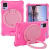 AKNICI Custodia Silicone per DOOGEE T20 Mini Pro/T20 Mini, ALLDOCUBE iPlay 60 Mini Pro/iPlay 50 Mini/iPlay 50 Mini Pro/iPlay50 Mini Pro NFE, TCL TAB 8, Onn 8 2024, 360° Supporto Rotante, Rosa