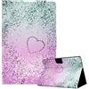 CXTcase Custodia per Huawei MediaPad T5 10 10.1 2018, Leggero Portafogli Funzione Supporto Custodia Huawei MediaPad T5 2018, Magnetica Tavoletta Cover Huawei MediaPad T5 10 10.1 2018,Amore