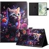 LSPCASA Custodia per Samsung Galaxy Tab A11 Plus 11 pollici 2025 Custodia Flip PU Pelle con Funzione di Supporto, Scomparti per Schede Custodia per Tablet Galaxy Tab A11 Plus/A11+ Gatto Rosa