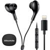 suohong Cuffie con Filo per iPhone, [Certificato MFi] Auricolari in-ear Lightning Connettore Microfono e Controllo Volume Hi-Fi Stereo Cuffie per iPhone 14 Pro Max/13/12/11/SE/XS/XR/8/7