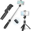 Andoer Asta Selfie Selfie Stick Stabilizzatore Cardanico Per Treppiede Da Tavolo 3 In 1 Per Selfie Stick Da 27,5 Pollici Con Asta Telescopica A 6 Sezioni Con Clip Per Telefono E Telecomando Rimovibile