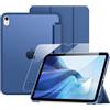 Fintie Custodia con pellicola protettiva per iPad A16 11° generazione 11 pollici 2025 & iPad 10° generazione 10,9 pollici 2022 - Custodia ultra sottile con PC rigido Retro trasparente, blu navy