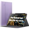 INFILAND Custodia per Samsung Galaxy Tab S10+ Plus/S9 FE+/S9+ Plus 12.4 pollici 2024/2023 Release, con portapenne, auto sonno/veglia, Lavanda