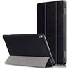 Kepuch Custer Cover per Lenovo Tab 4 10 Plus TB-X704F TB-X704N,PU-Pelle Case Custodia per Lenovo Tab 4 10 Plus TB-X704F TB-X704N - Nero