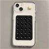 Generic 24 puntini bifacciali antiscivolo in silicone a ventosa per telefono presa autoadesiva pad adesivo per telefono Power Bank (nero)