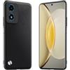 Longstong Custodia Adatta per Motorola Moto E14 / G04S / G04 / G24 / G24 Power (6.5), Cover in pelle metallica serie CODE - Kevlar