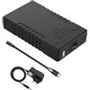 TalentCell batteria ricaricabile 36 W 12 V/6000 mAh 5 V/12000 mAh DC uscita batteria agli ioni di litio per strisce LED, luce a nastro, telecamera a circuito chiuso e altro, nero