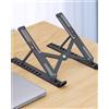 Generic BLC1043-05 Supporto Regolabile in Plastica per Computer Portatile Nero Taglia Grande