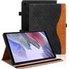 Vkooer Custodia per Samsung Galaxy Tab A7 Lite 8.7 pollici 2021 SM-T220/T225 Cover Protettiva Pelle PU Flip Tasca Case con Supporto Funzione per Samsung Tab A7 Lite - Nero