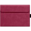 SOENS Custodia protettiva in pelle PU ad angolo multiplo adatta for tablet Microsoft Surface GO 1 2 3, compatibile con tastiera con cover con tasti(Dark Red,For Surface Go 1)