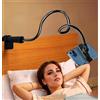 Generic Supporto girevole a 360° per tablet e cellulare con base a spirale, supporto per letto, 7,8 m (nero)