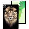 Generico DayQiQiPu Cover per Realme Pad 2 11,5 Pollici 2023 Custodia Anti-Caduta Ultrasottile in TPU Morbido Che assorbe Gli Urti(Leone Fauna Selvatica)