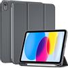 ProCase Cover iPad A16 11 Gen 11 Pollici 2025/iPad 10 Gen 10,9 Pollici 2022 | Custodia iPad (A3354 A3355 A3356 A2696 A2757 A2777) Auto Svegliati/Sonno con Portapenna -Grigio