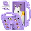 Generic Custodia per tablet per Samsung Galaxy Tab A7 10.4 pollici 2020 SM-T500 T505 Bambini Amichevole Cartton Doll fai da te con Kickstand Leggero EVA Silicone Antiurto Copertura Viola