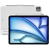 ProCase Custodia iPad Air 11 M2/M3 2024/2025 / iPad Air 5/4 Generazione 10,9 Pollici/iPad Pro 1/2/3/4 Gen Compatibile Magic Keyboard Smart Cover[Tastiera Non Inclusa]-Bianco