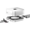 RayCue Dock per Mac mini M4 e M4 Pro 2024, supporto in alluminio e hub HDMI 4K60Hz, alloggiamento SSD M.2 NVMe/SATA, ricarica USB-C, SD/TF, audio