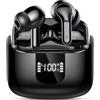 Ordtop Cuffie Bluetooth, Auricolari Bluetooth 5.4 con 4 HD ENC Cancellazione Rumore Mics, 40 Ore HiFi Stereo Cuffiette Bluetooth con LED Display USB-C, IP7 Impermeabili Cuffie Wireless per Android/iOS