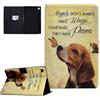 CASAFUNY Custodia per Samsung Galaxy Tab A9 8.7 Pollici 2023 Custodia Protettiva Magnetica Cover con TPU Copertura per Samsung Galaxy Tab A9 2023 (SM-X110 SM-X115), Cane giallo