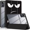 TOPCASE Custodia per Xiaomi Redmi Pad SE Tablet 11 pollici 2023 con supporto per penna, retro trasparente in policarbonato TPU, resistente agli urti, con supporto a tre pieghe, con auto guardia/sonno,