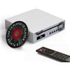 AOSHIDA SMSL VMV PL100 PRO - Lettore CD HiFi per casa, 2 chip CS43131, decodifica CD per auto, preamplificatore con RCA/XLR/3,5 mm/4,4 mm, uscita digitale ottica/coassiale, colore: Argento
