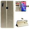 QiongniAN Cover per ASUS ZenFone Max PRO M2,Custodia per ASUS ZenFone Max PRO M2 ZB631KL ZB630KL X01BDA Custodia Portafoglio in Pelle Flip Case Gold